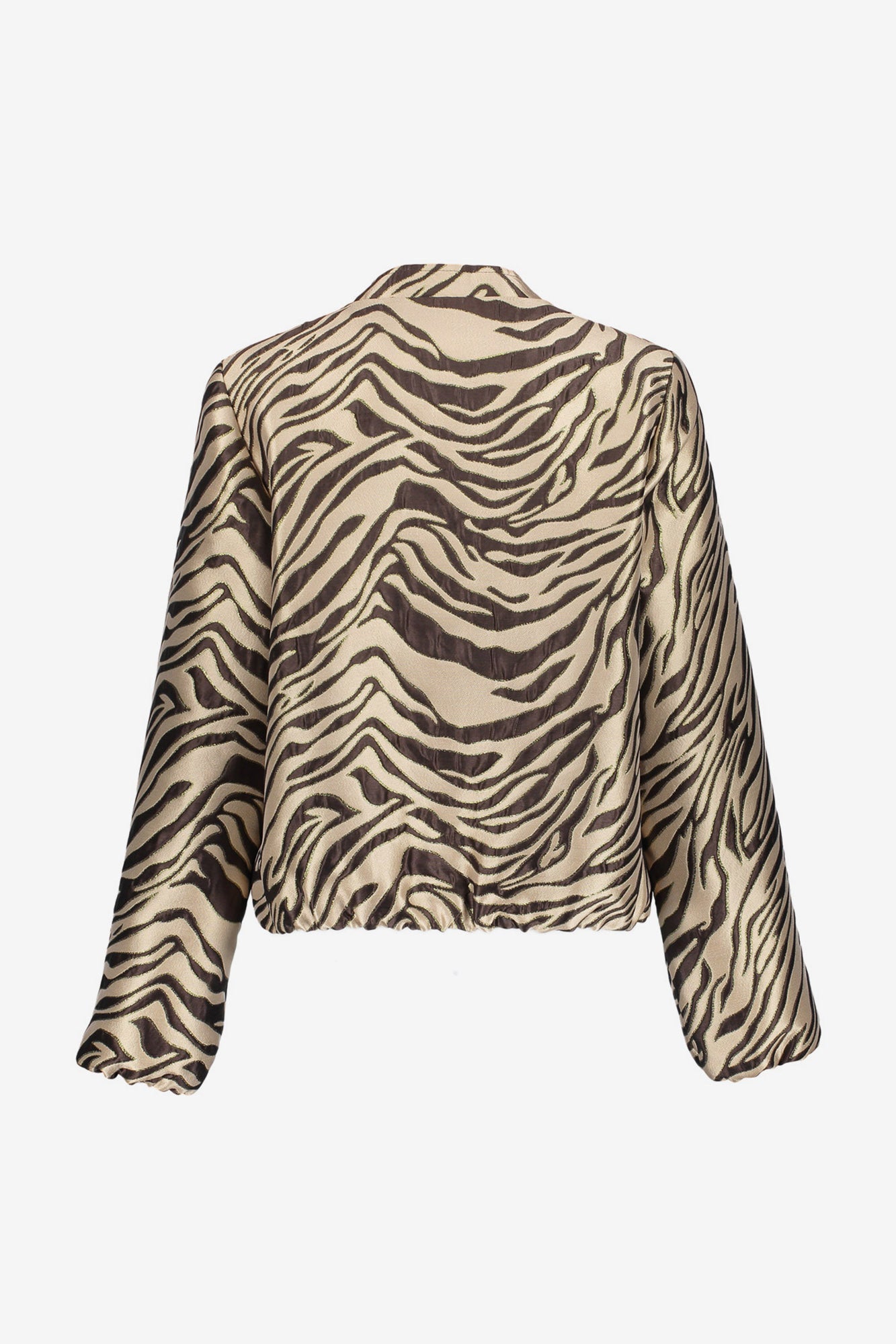 Geisha Jacke mit Jacquard-Zebramuster und glänzenden Lurexdetails