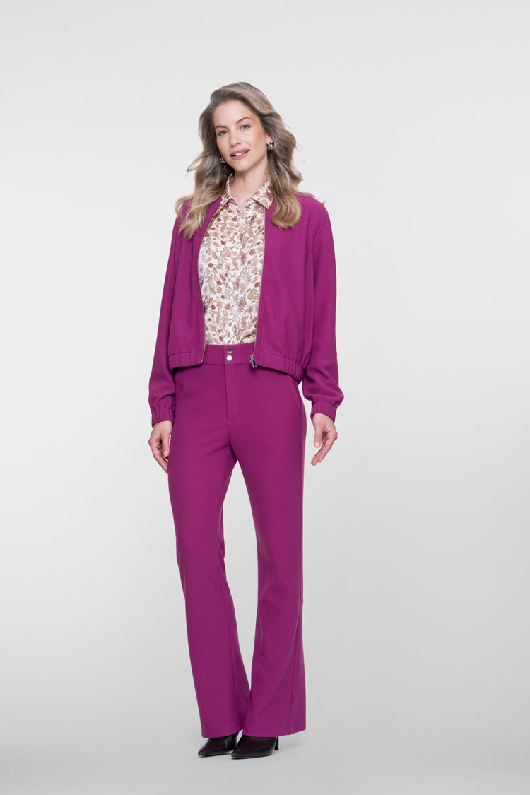 Geisha bequeme Bomberjacke mit Honeycomb-Struktur