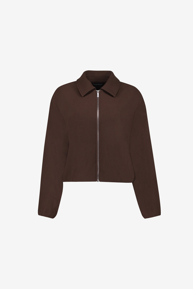 Geisha Damen bequeme Bomberjacke mit Honeycomb-Struktur