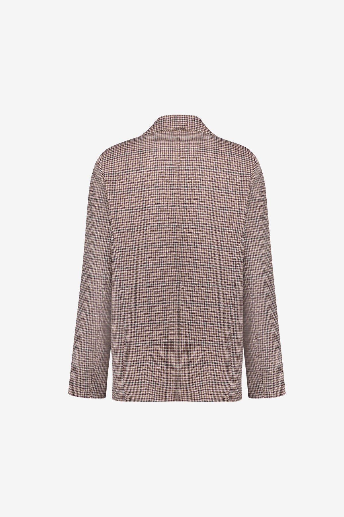 Geisha blazer met ruitdessin en sportieve strepen