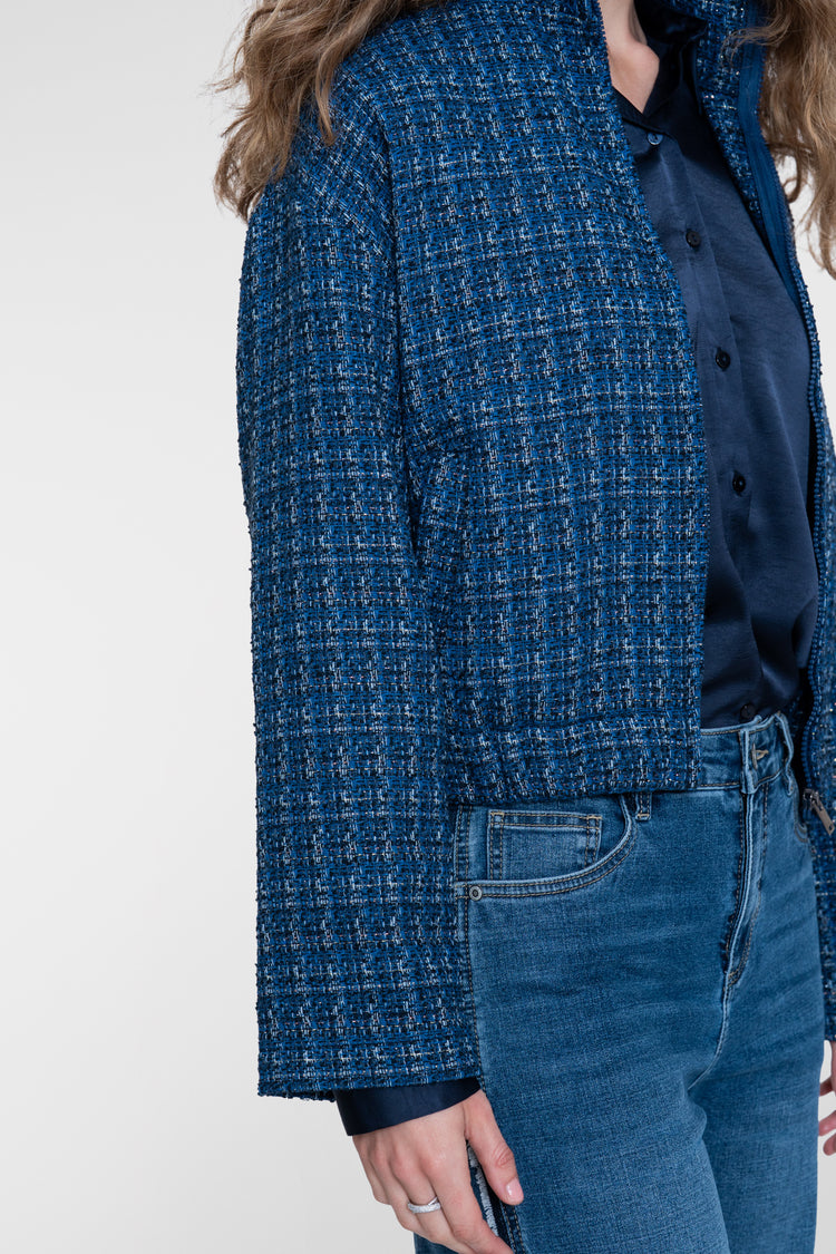 Geisha Tweedjacke mit sportlichen Details