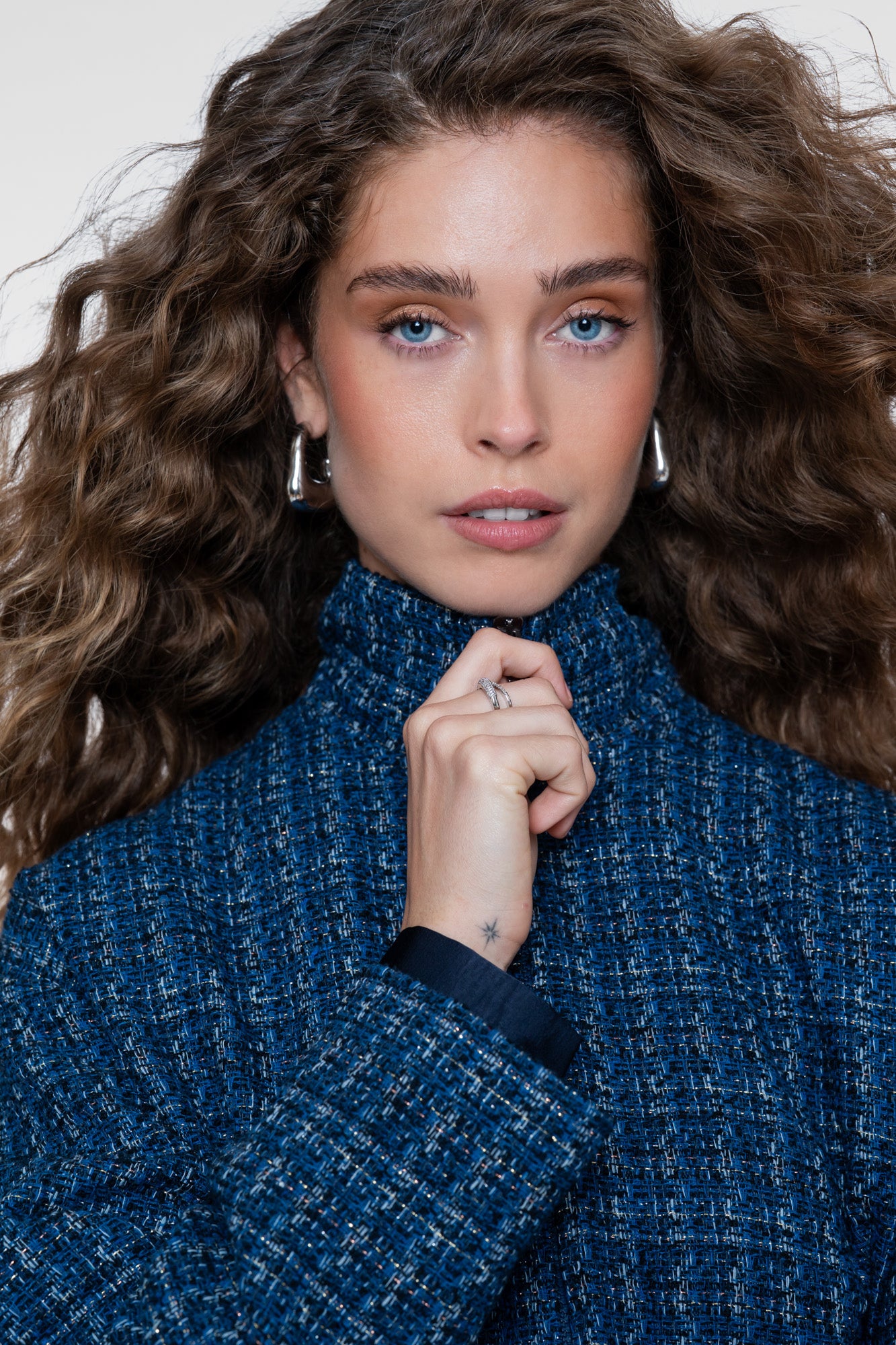 Geisha Tweedjacke mit sportlichen Details