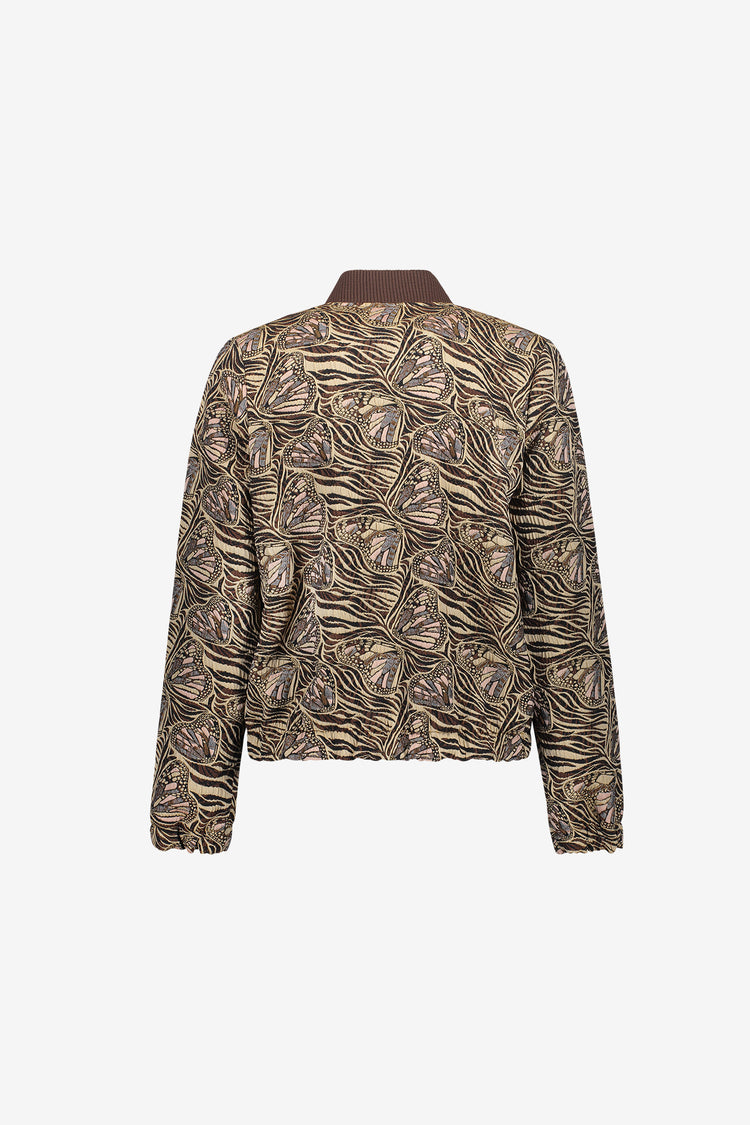 Geisha Jacquardjacke mit Schmetterlingsmuster