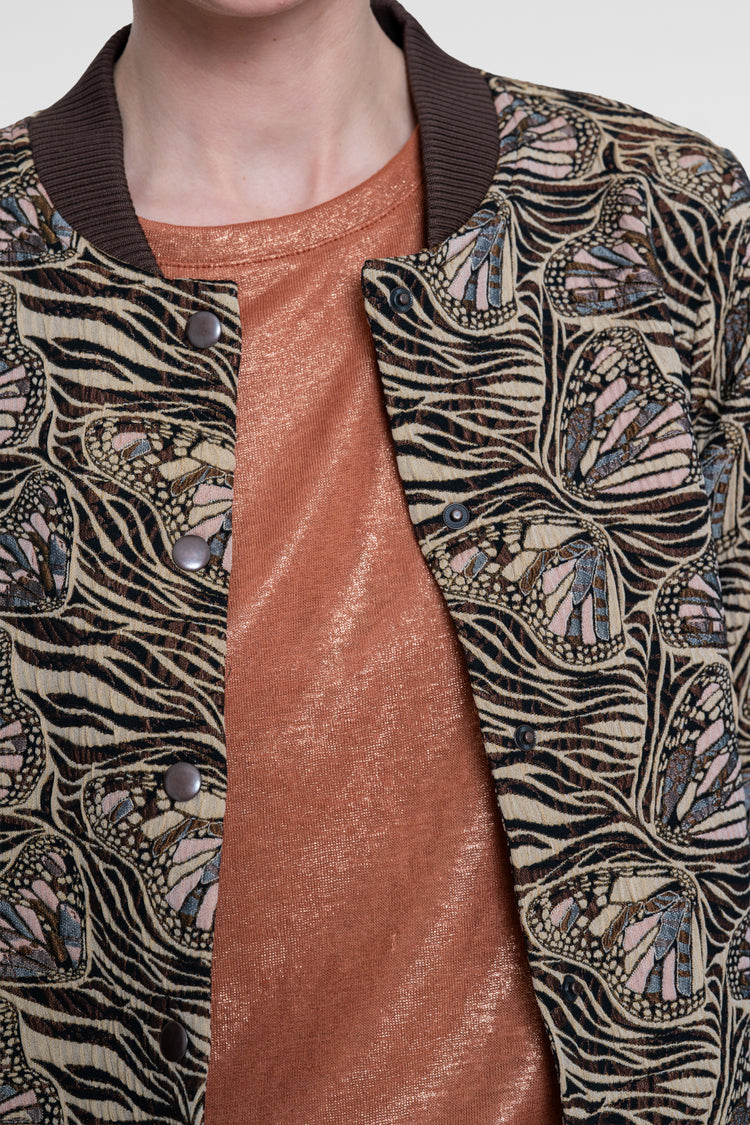 Geisha Jacquardjacke mit Schmetterlingsmuster