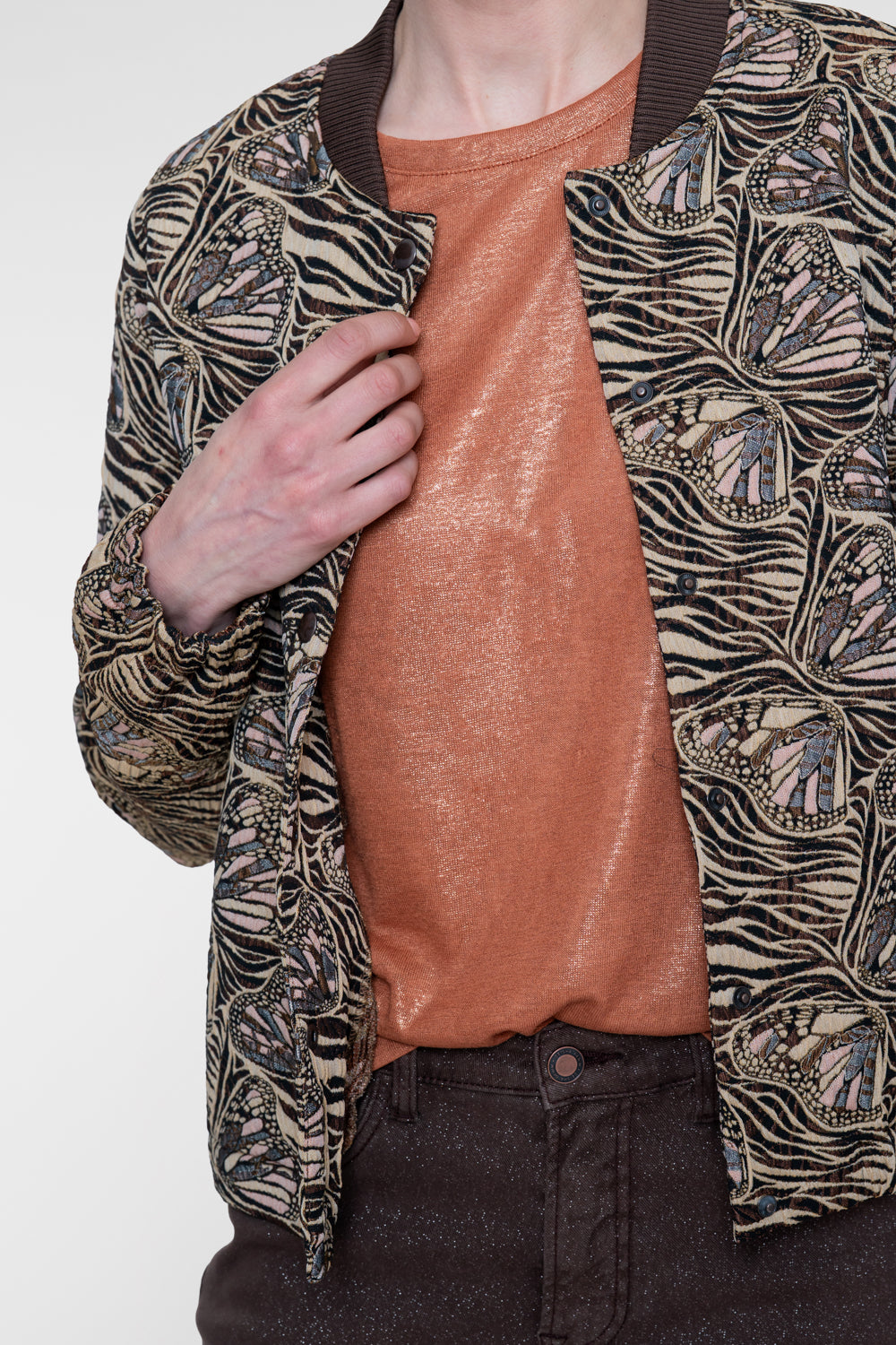 Geisha Jacquardjacke mit Schmetterlingsmuster
