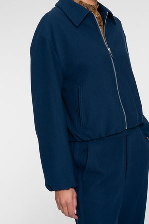 Geisha Damen Kurze Bomberjacke mit Struktur und Reißverschluss