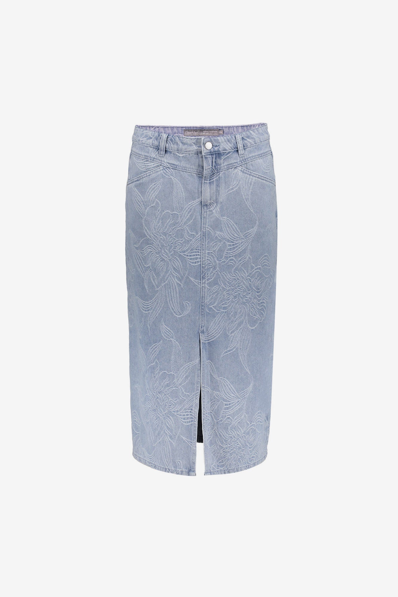 Geisha Midirock mit Jacquard und Blumenmuster