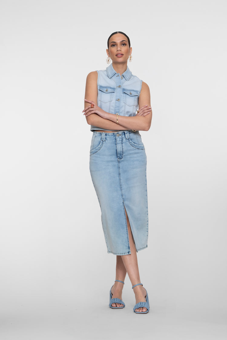 Geisha Denim Midirock