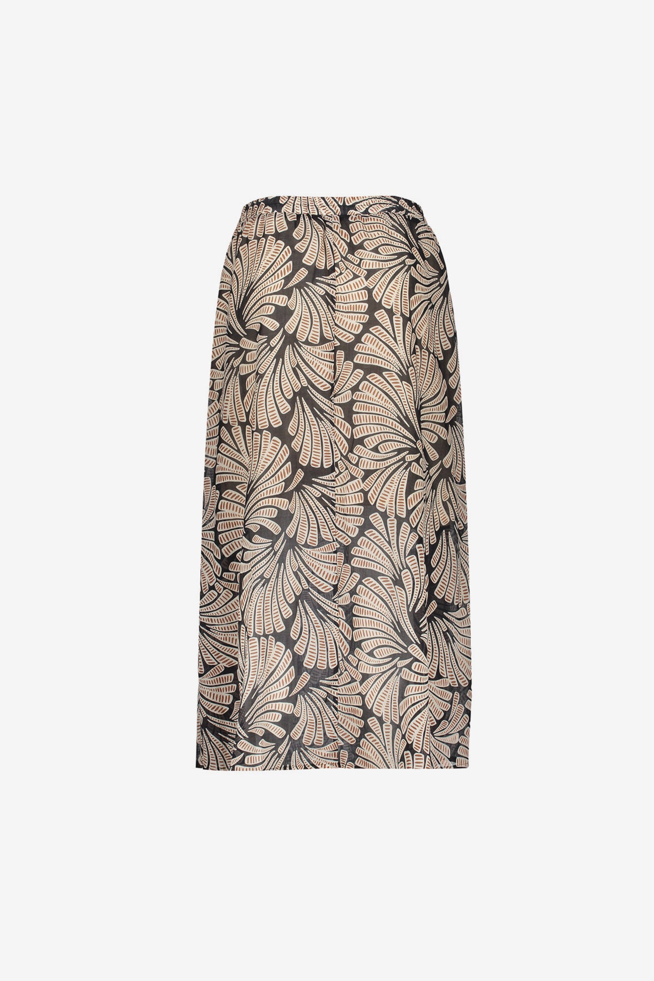 Geisha Maxirock mit elastischem Bund und grafischem Print