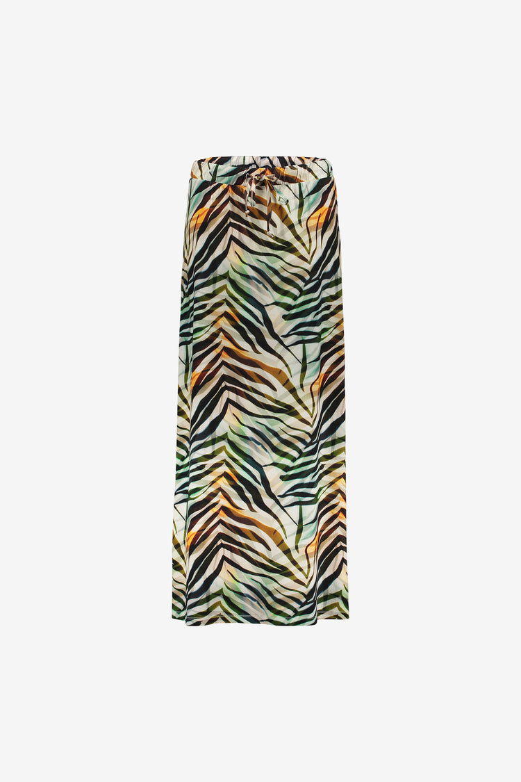 Geisha Maxirock mit grafischem Print