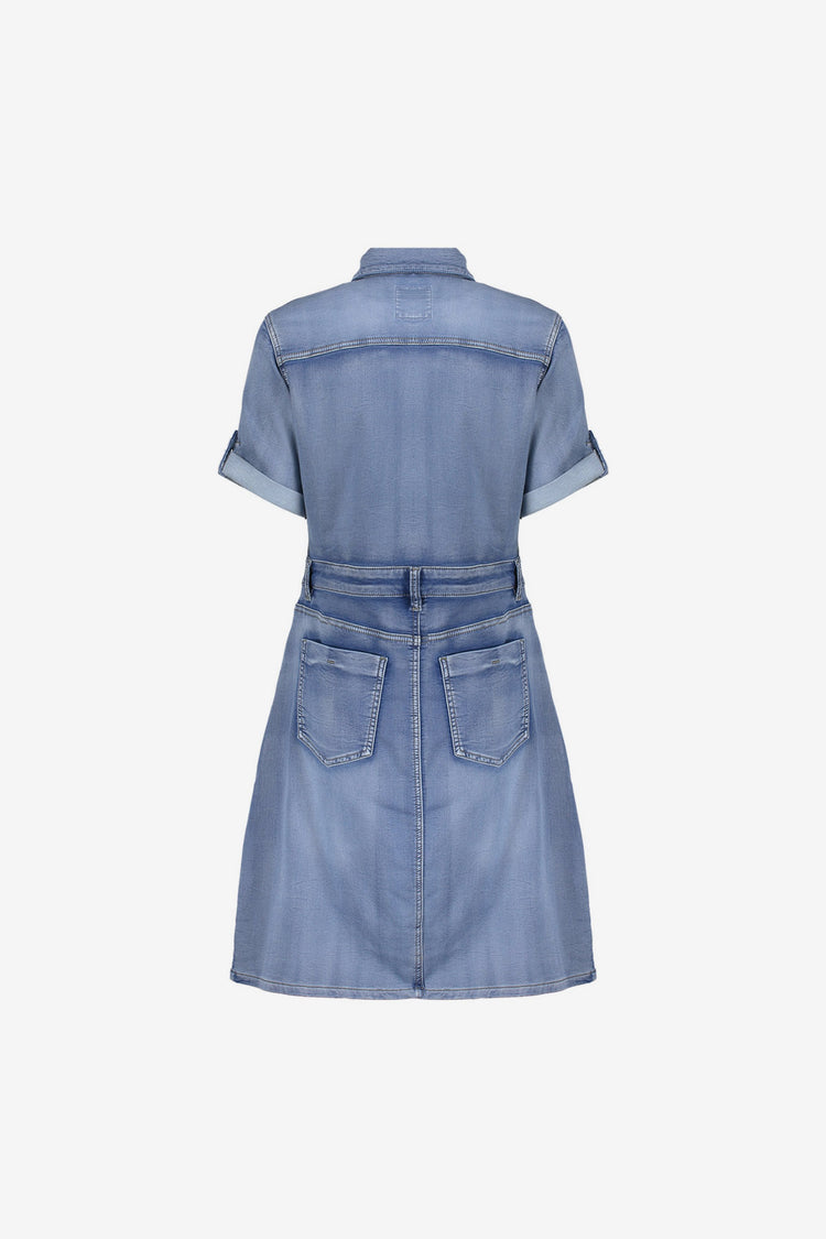 Geisha Denimkleid mit Knöpfen