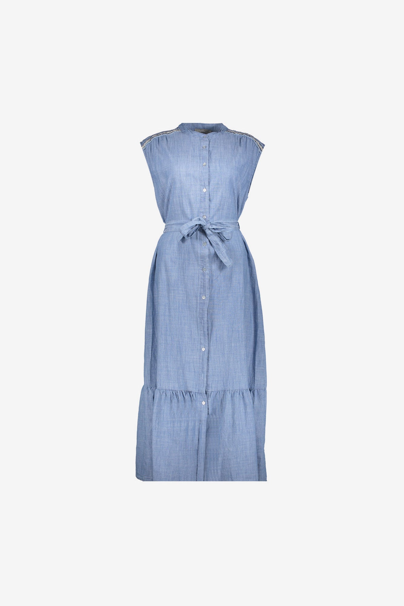 Geisha Maxikleid mit Volants