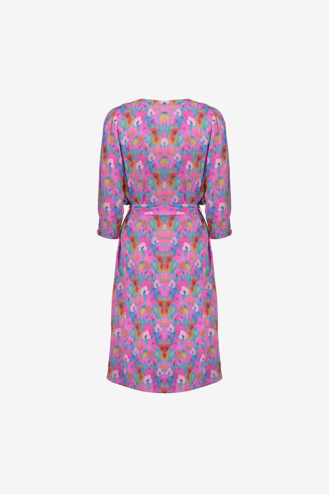 Geisha Kleid mit farbenfrohem Blumenprint