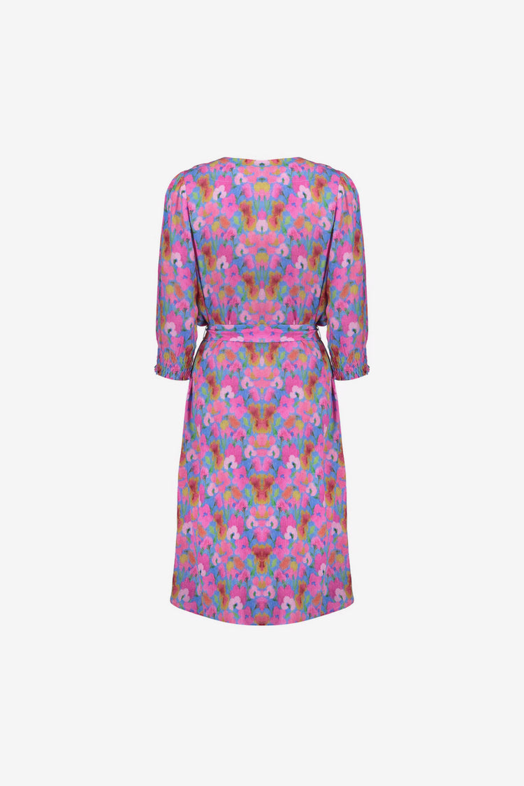 Geisha Kleid mit farbenfrohem Blumenprint