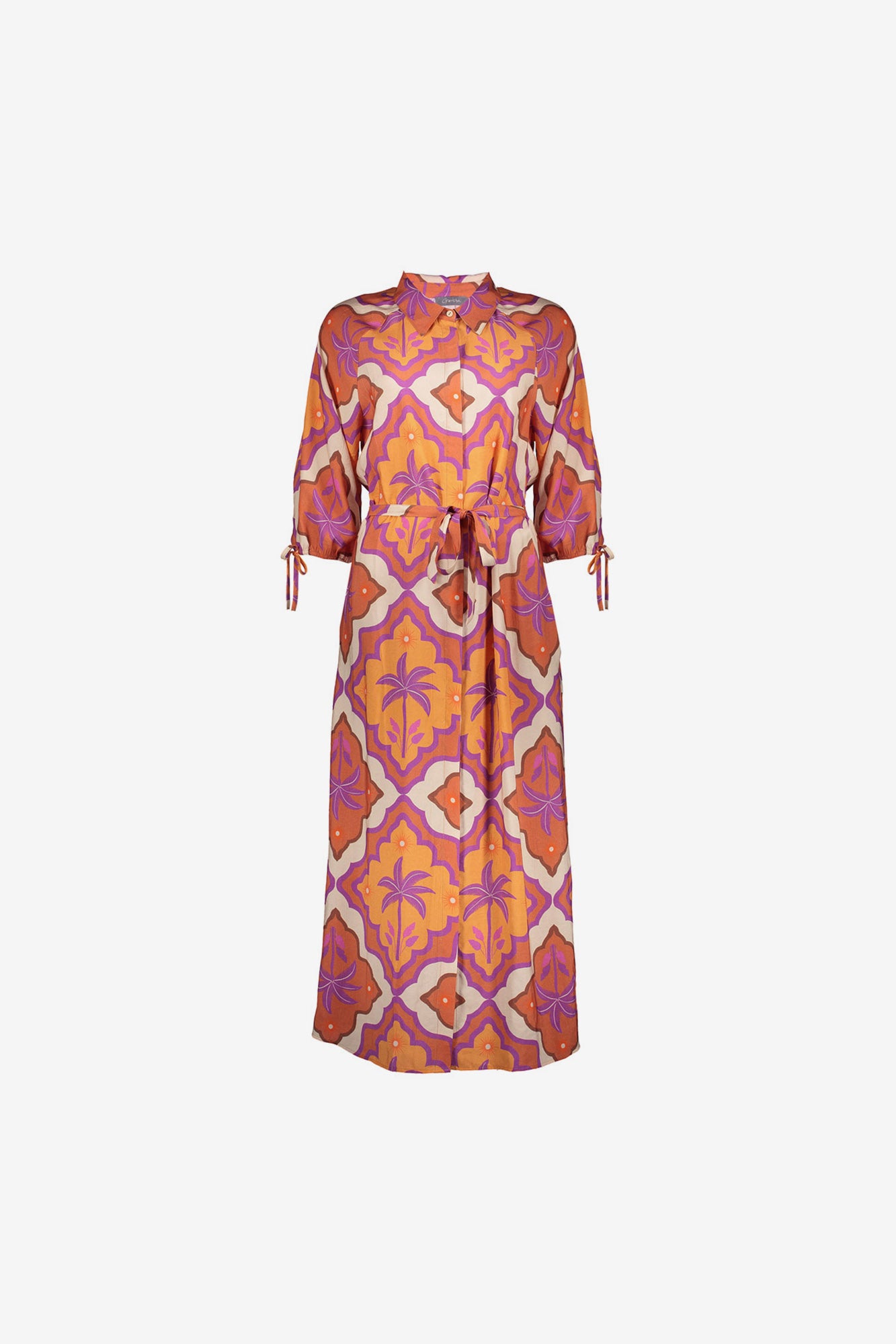 Geisha Midikleid mit tropischem Print