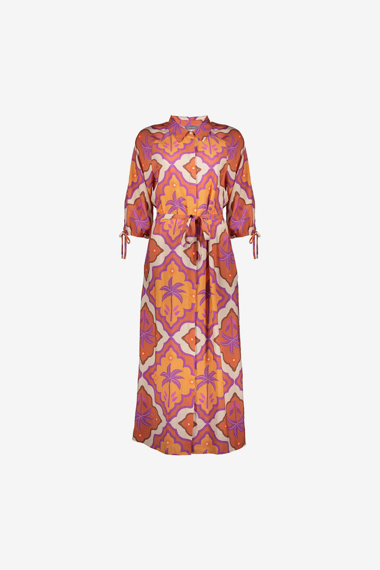 Geisha Midikleid mit tropischem Print