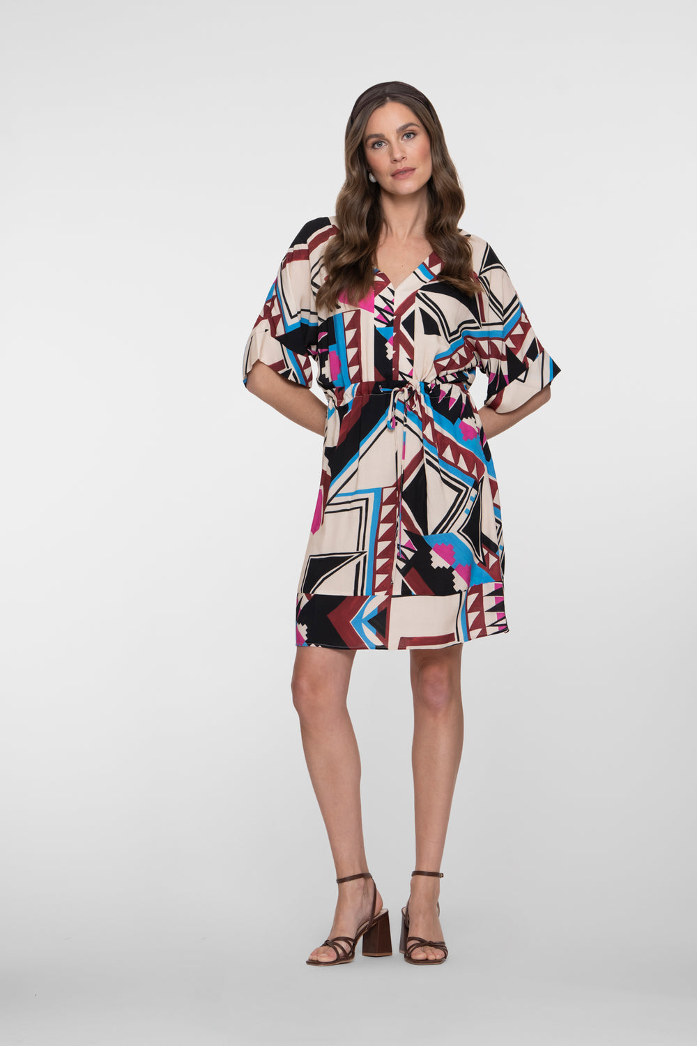 Kleid mit grafischem Print
