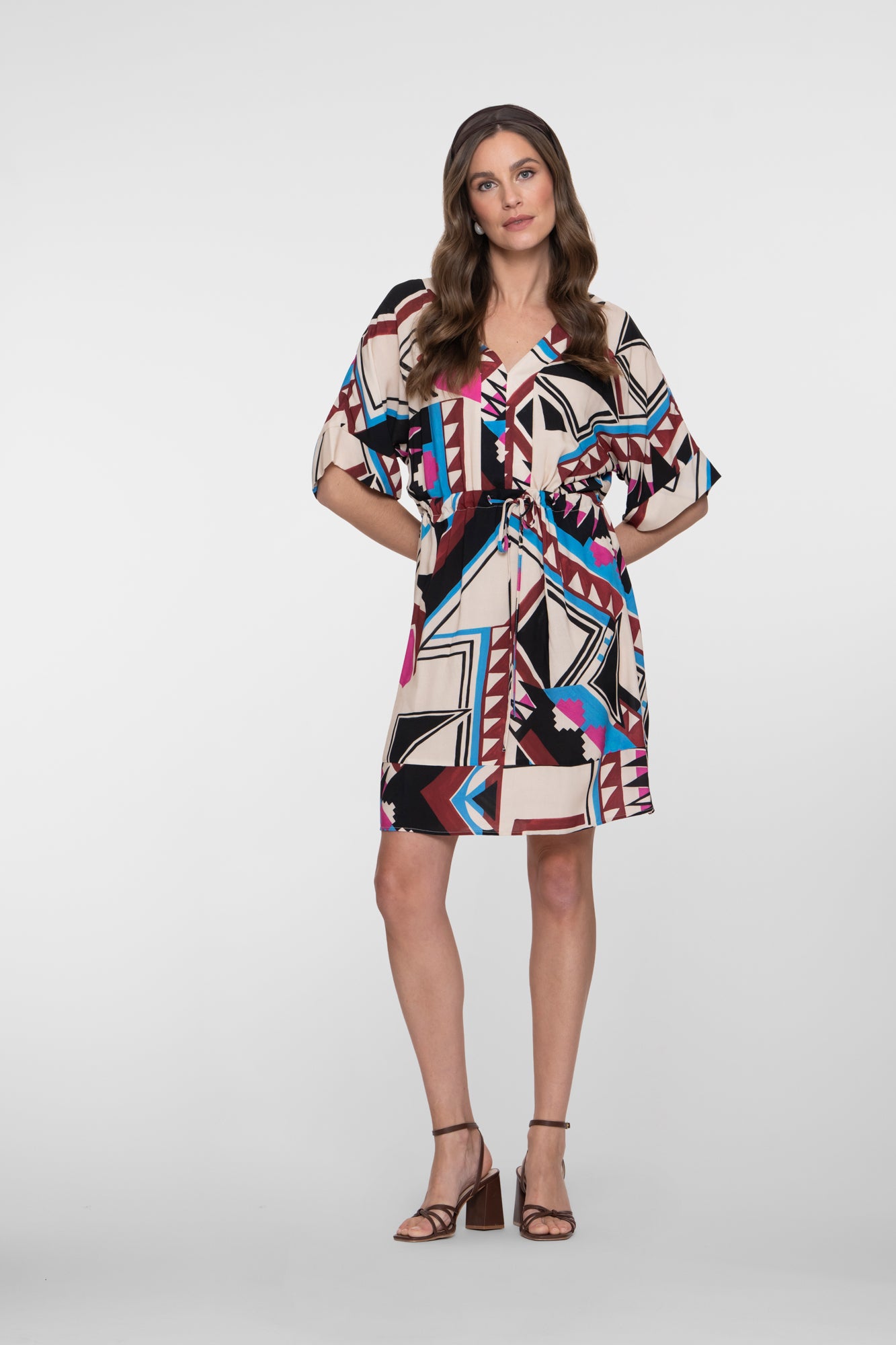 Kleid mit grafischem Print