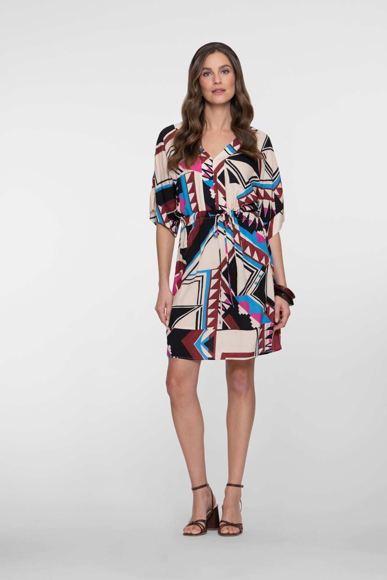Kleid mit grafischem Print