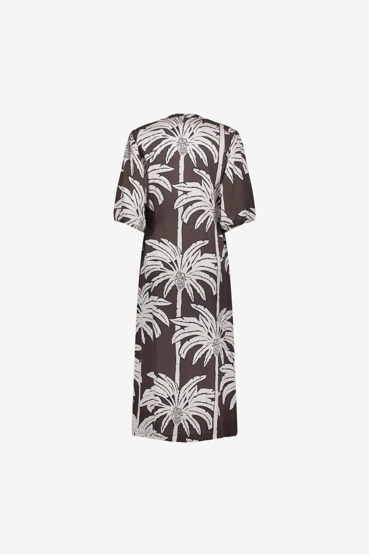 Geisha Maxikleid mit Palmenprint