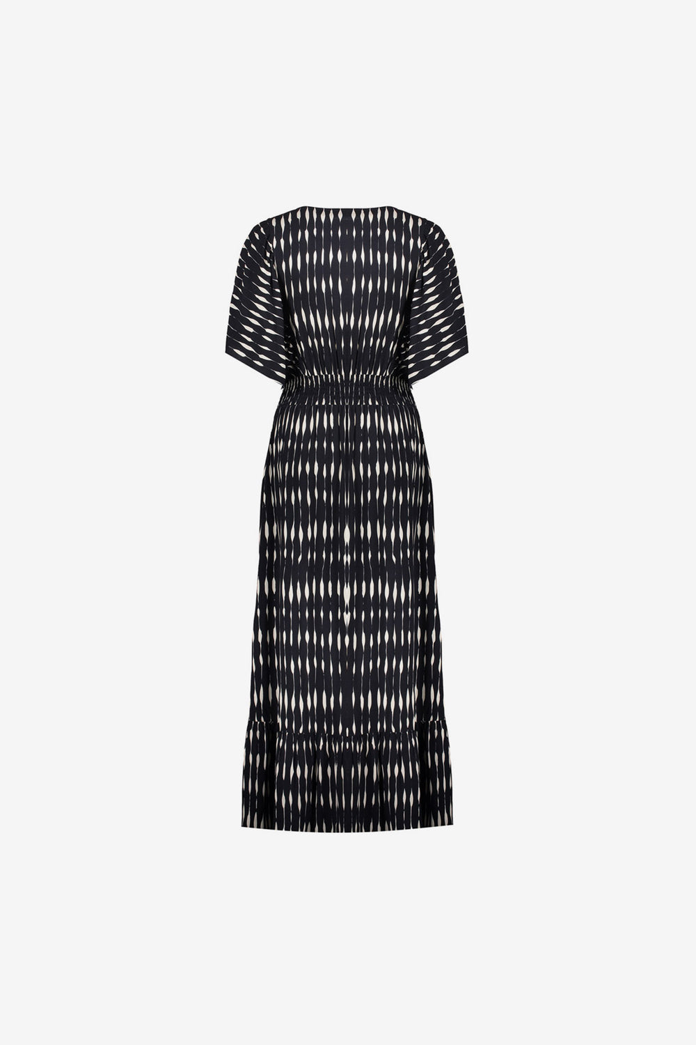 Geisha Maxikleid mit Print und Smockdetail