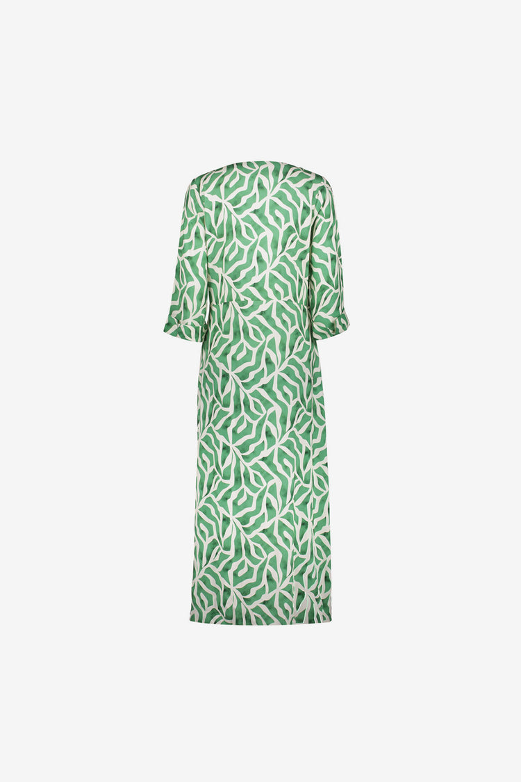 Geisha Maxikleid mit Print und V-Ausschnitt