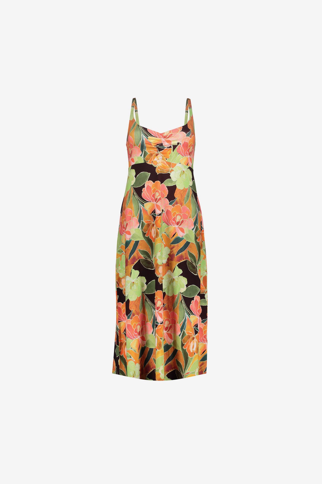Geisha Kleid mit tropischem Print