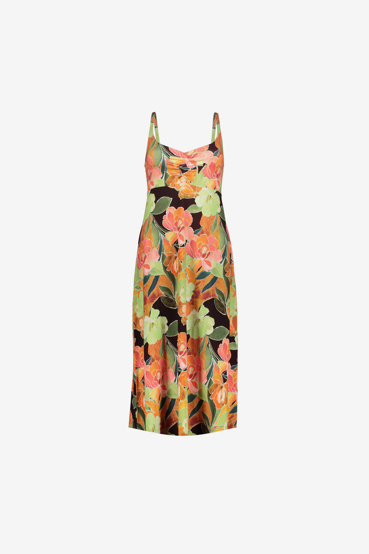 Geisha Kleid mit tropischem Print