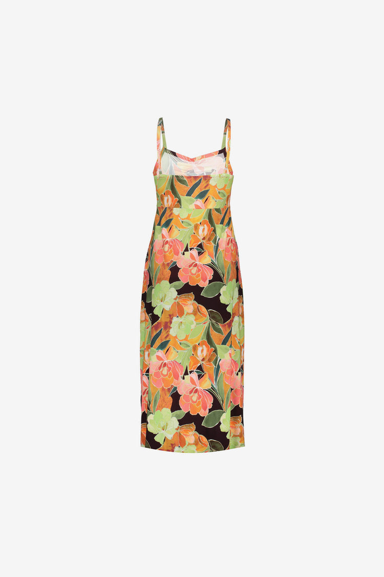 Geisha Kleid mit tropischem Print