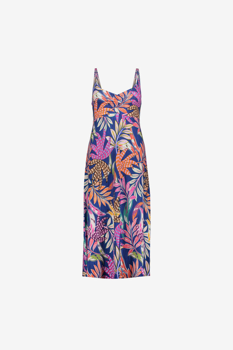 Geisha Kleid mit tropischem Print