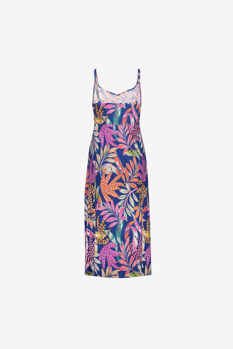 Geisha Kleid mit tropischem Print