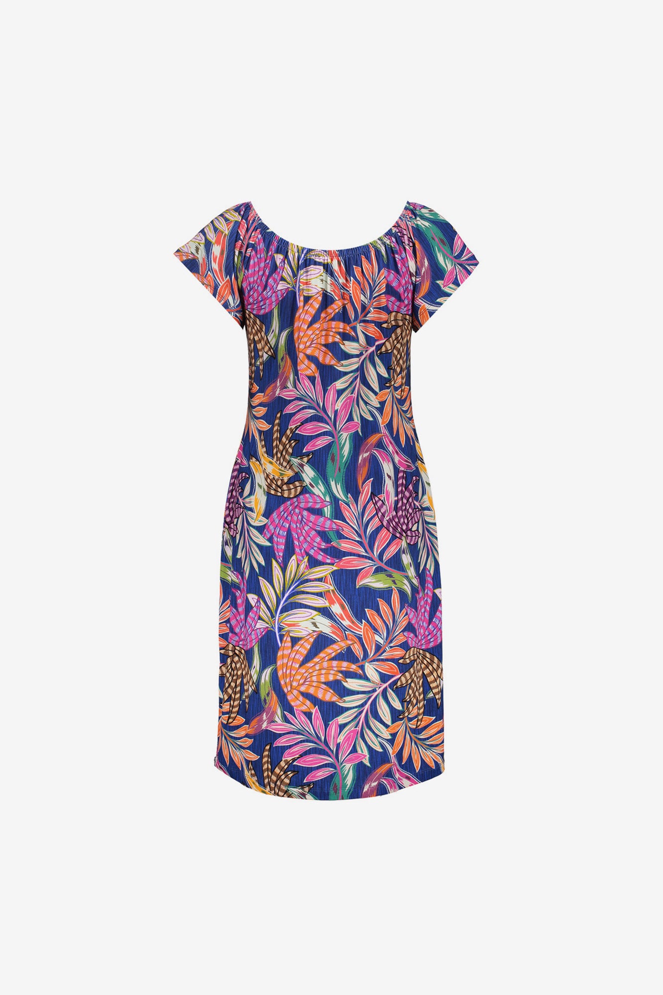 Geisha Off-Shoulder-Kleid mit Print