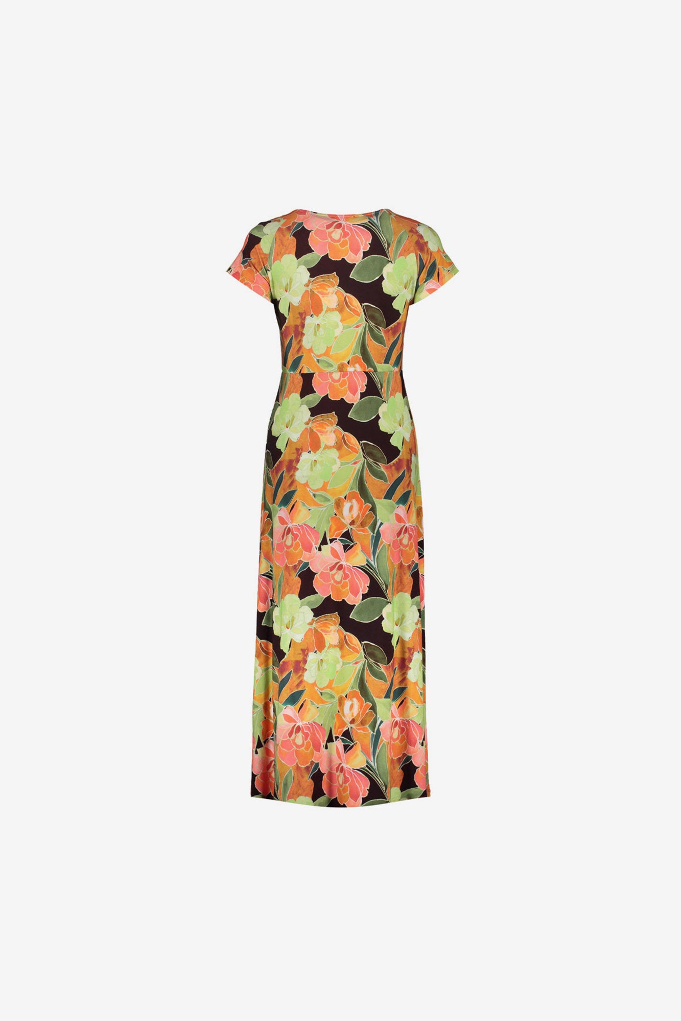 Geisha Jersey Midikleid mit V-Ausschnitt