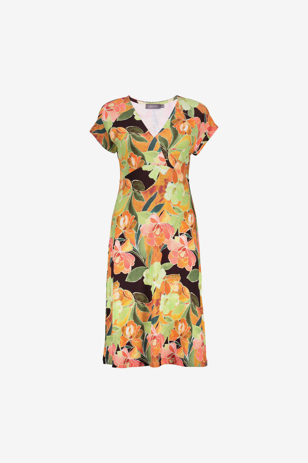 Geisha Tricotkleid mit Blumenprint