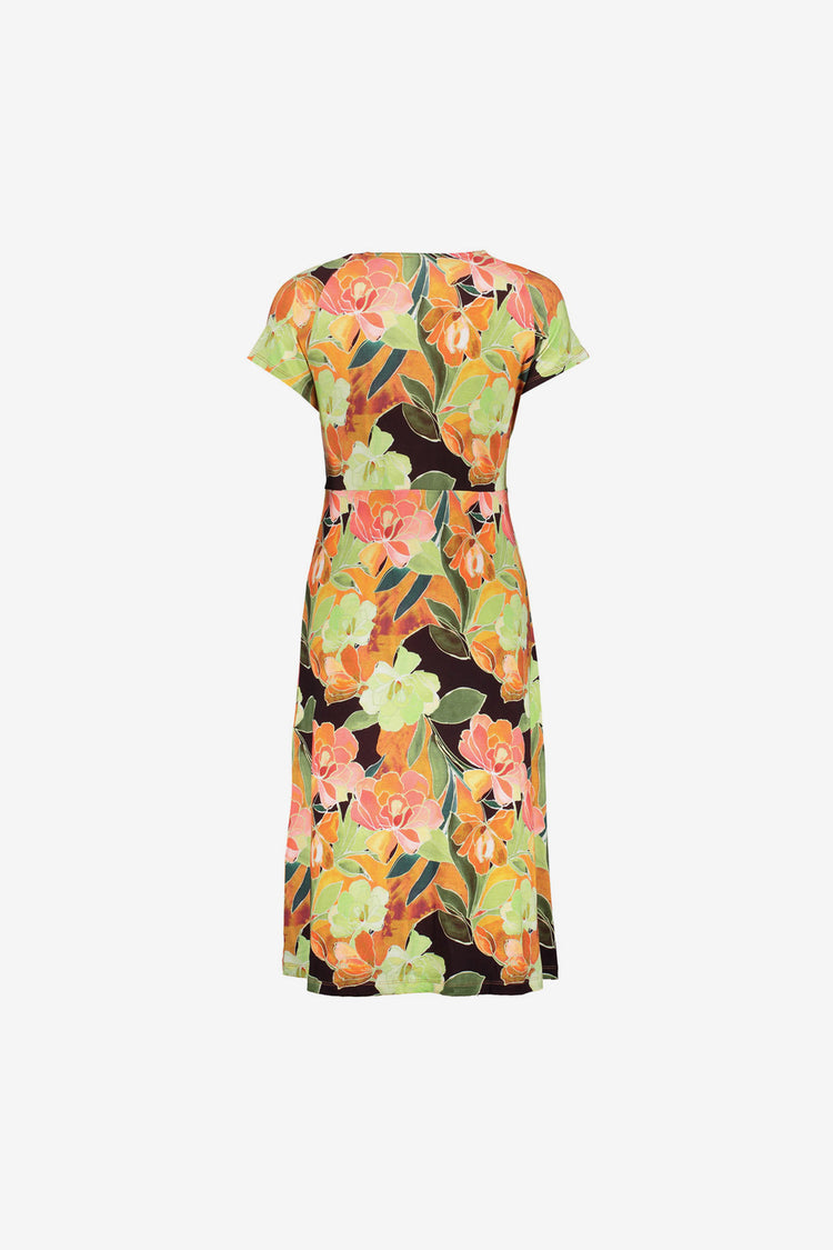 Geisha Tricotkleid mit Blumenprint