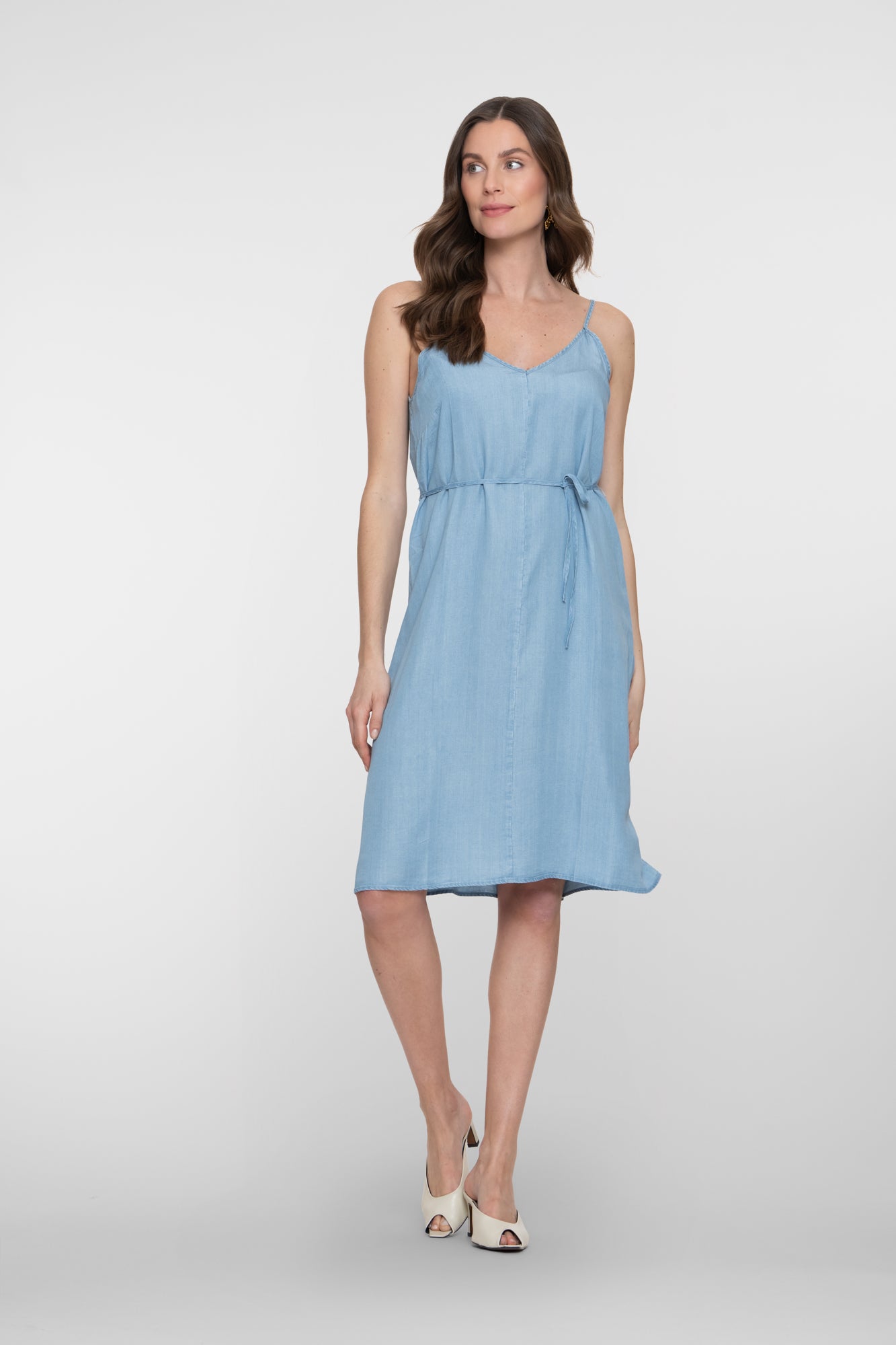 Geisha Lyocellkleid mit Spaghettiträgern und sommerlicher Ausstrahlung