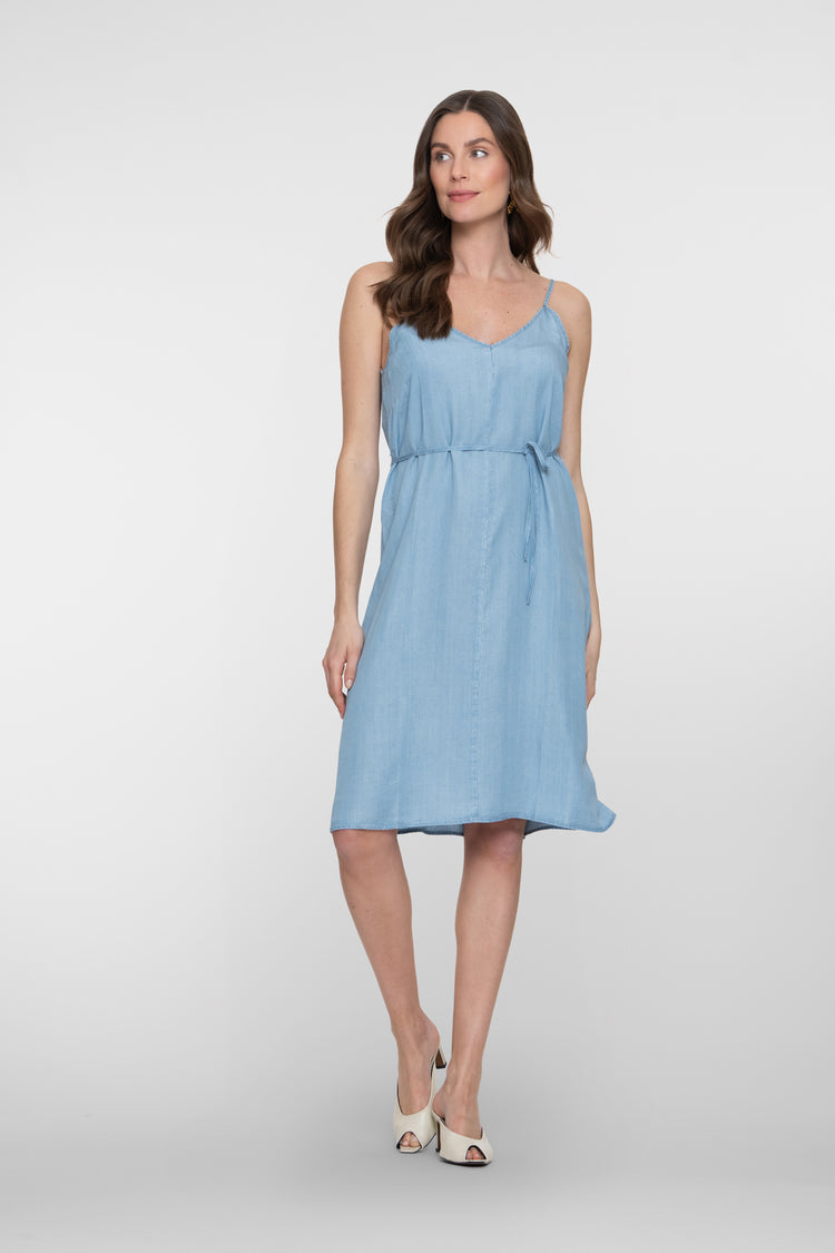 Geisha Lyocellkleid mit Spaghettiträgern und sommerlicher Ausstrahlung