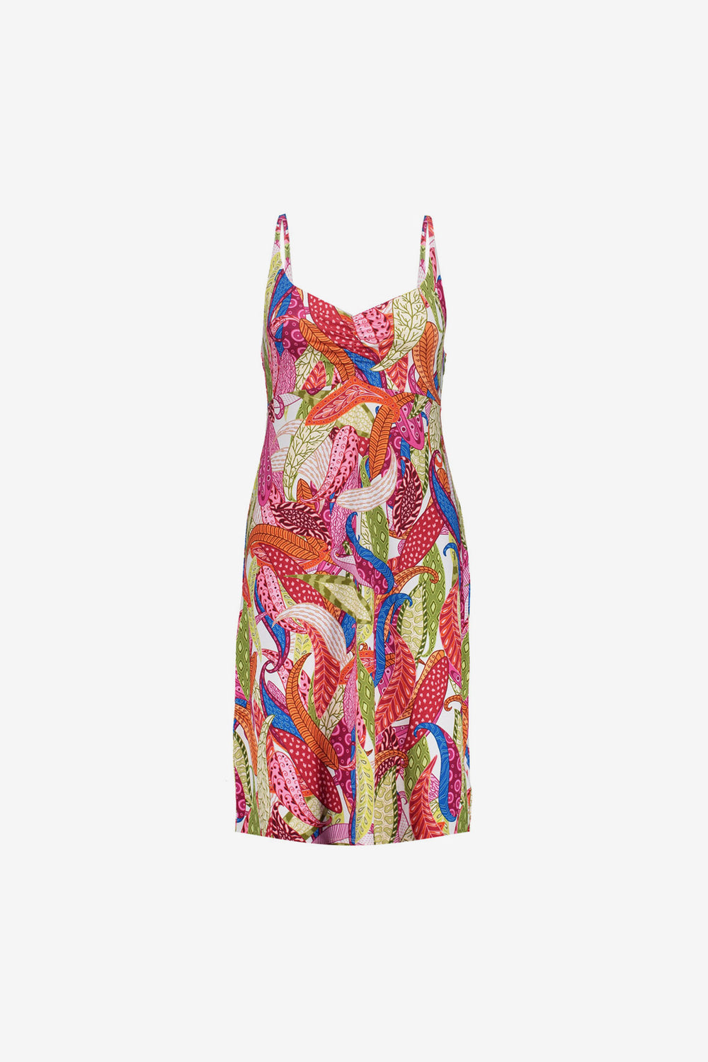 Geisha Sommerkleid mit farbenfrohem Print