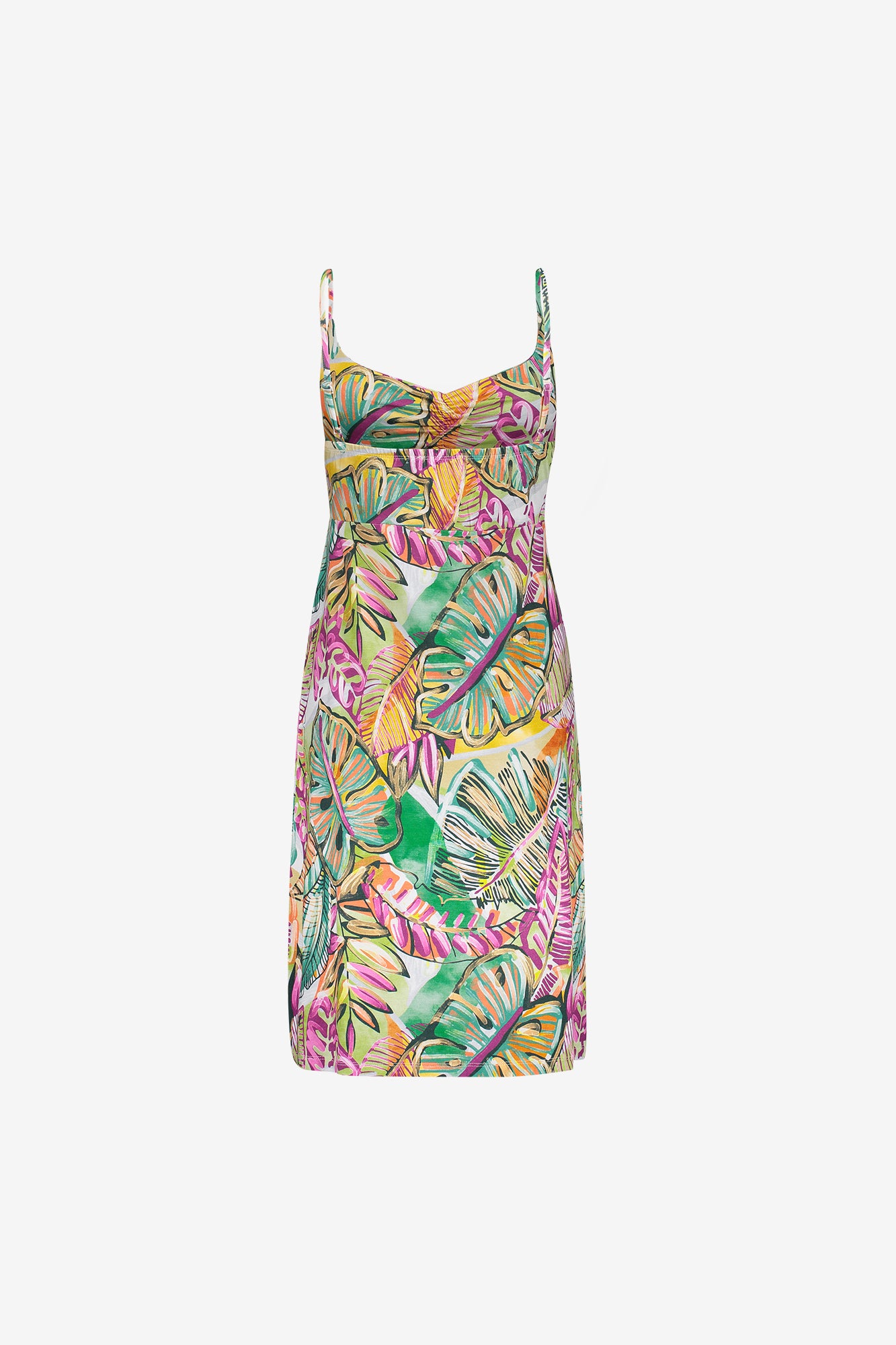 Geisha Sommerkleid mit farbenfrohem Print