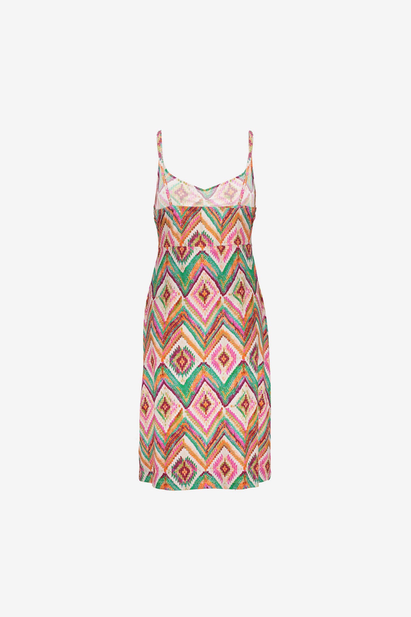 Geisha Sommerkleid mit farbenfrohem Print