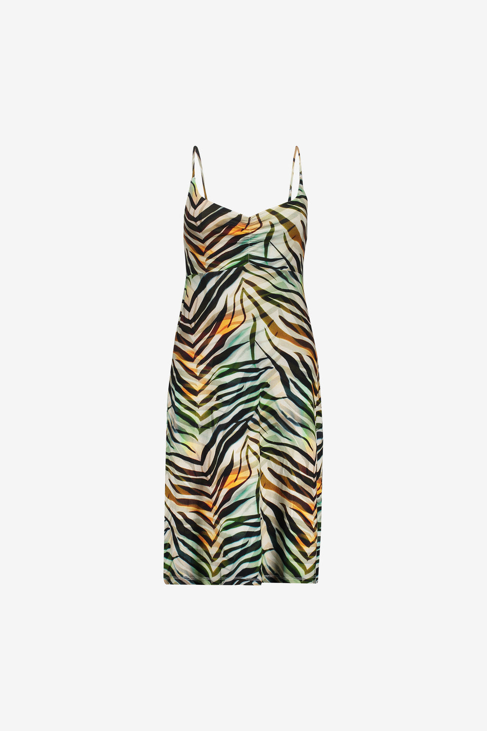 Geisha Sommerkleid mit farbenfrohem Print