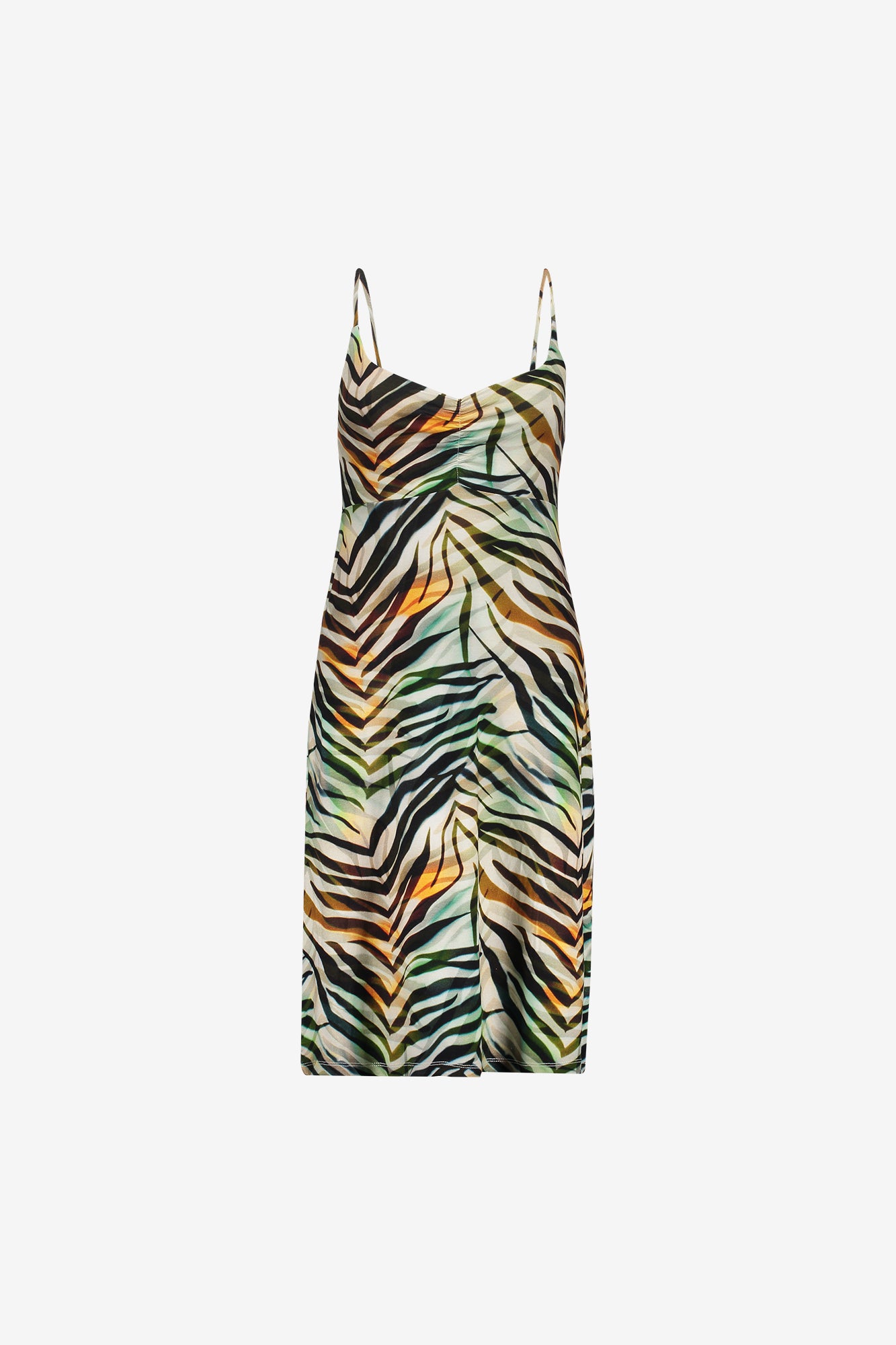 Geisha Sommerkleid mit farbenfrohem Print