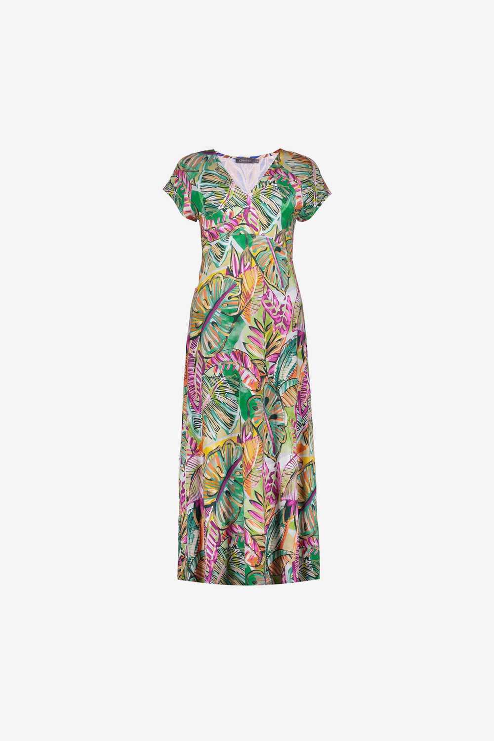 Geisha Kleid mit Print und angeschnittenen Ärmeln