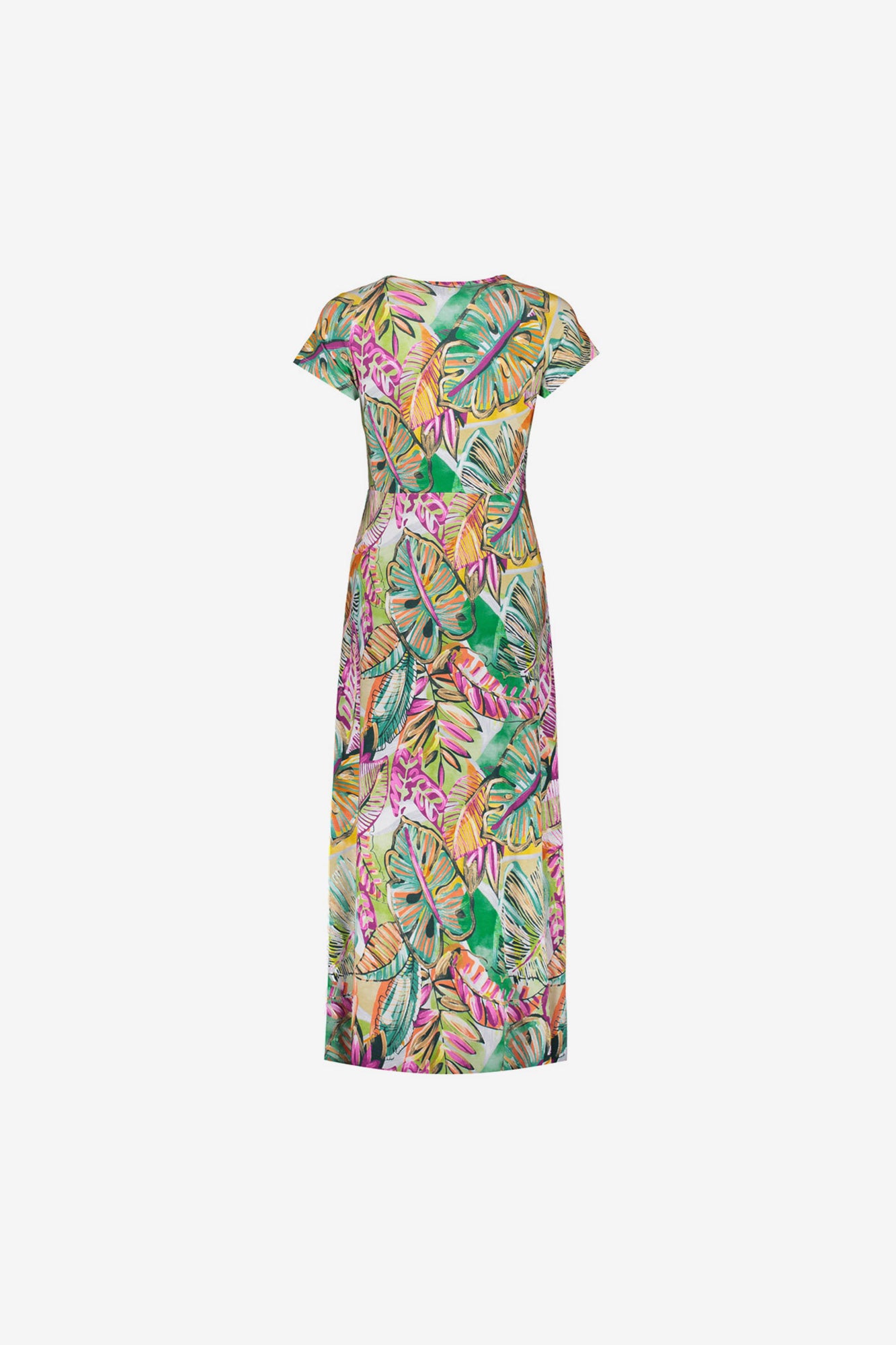 Geisha Kleid mit Print und angeschnittenen Ärmeln