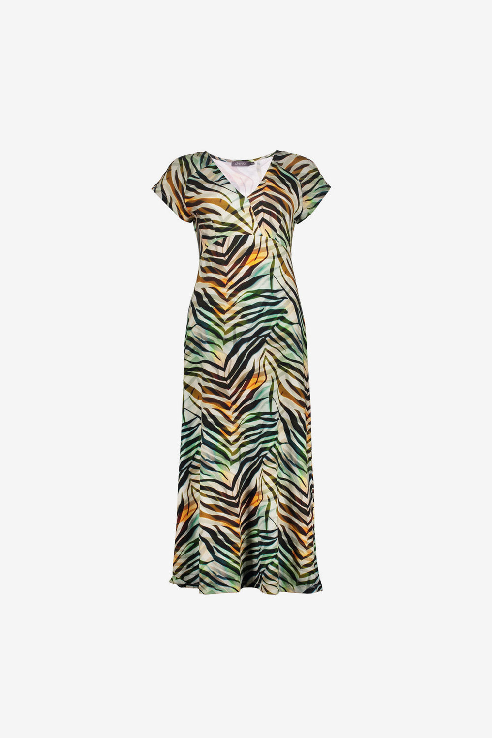 Geisha Kleid mit Print und angeschnittenen Ärmeln