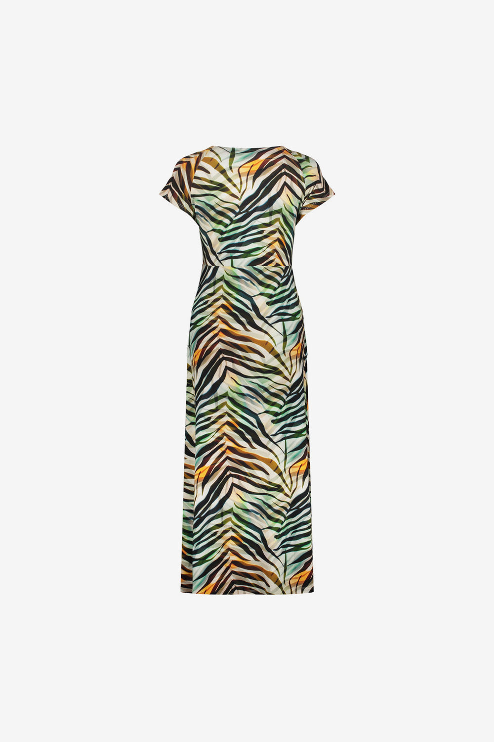Geisha Kleid mit Print und angeschnittenen Ärmeln