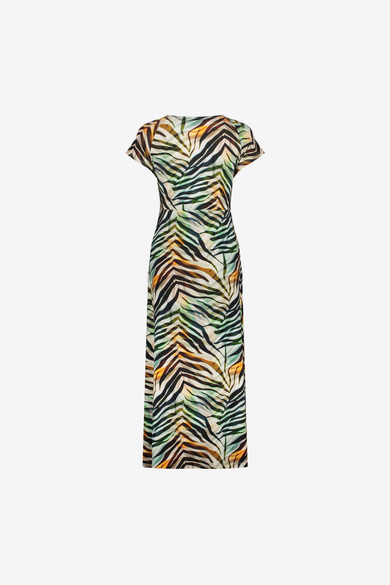Geisha Kleid mit Print und angeschnittenen Ärmeln