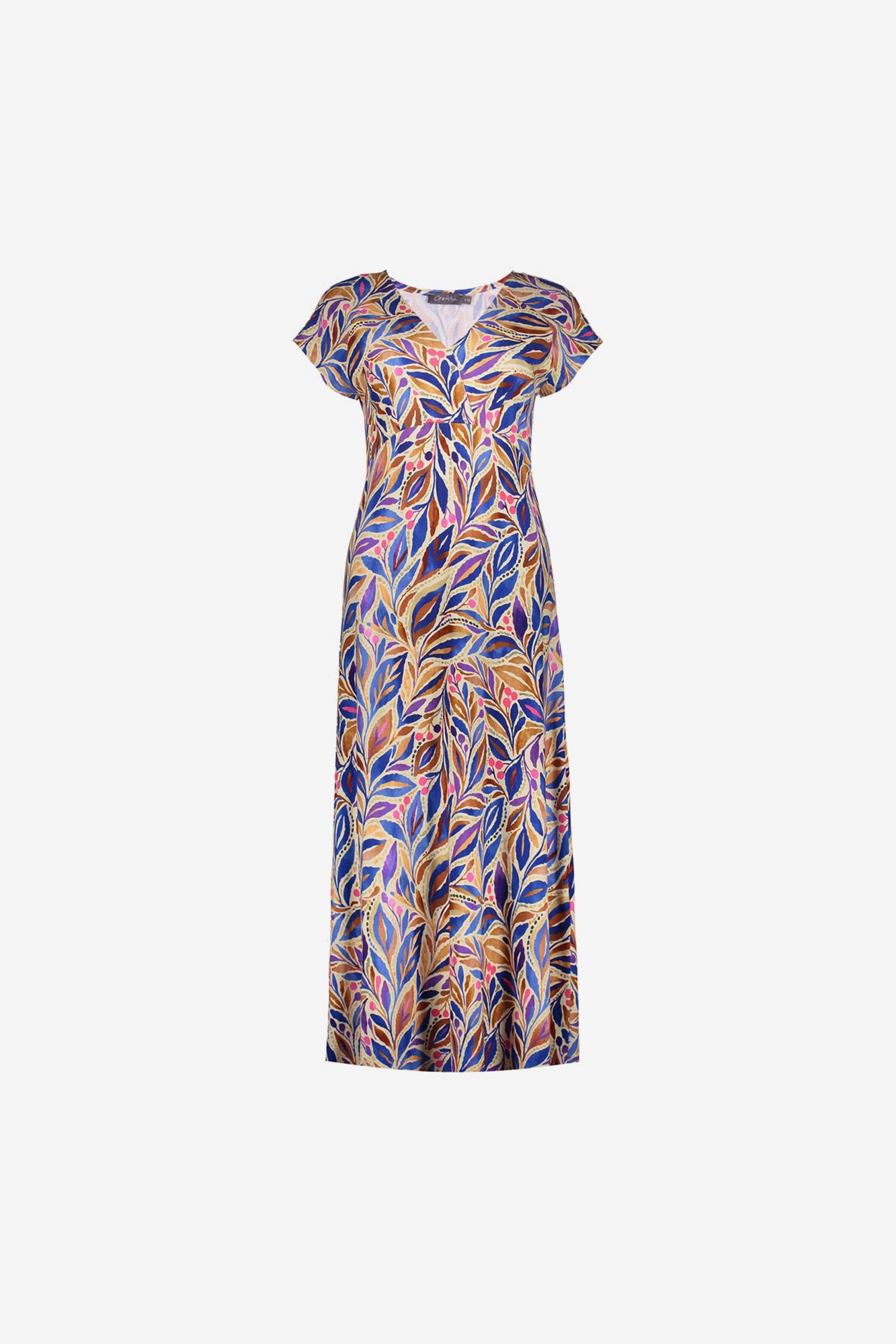 Geisha Kleid mit Print und angeschnittenen Ärmeln