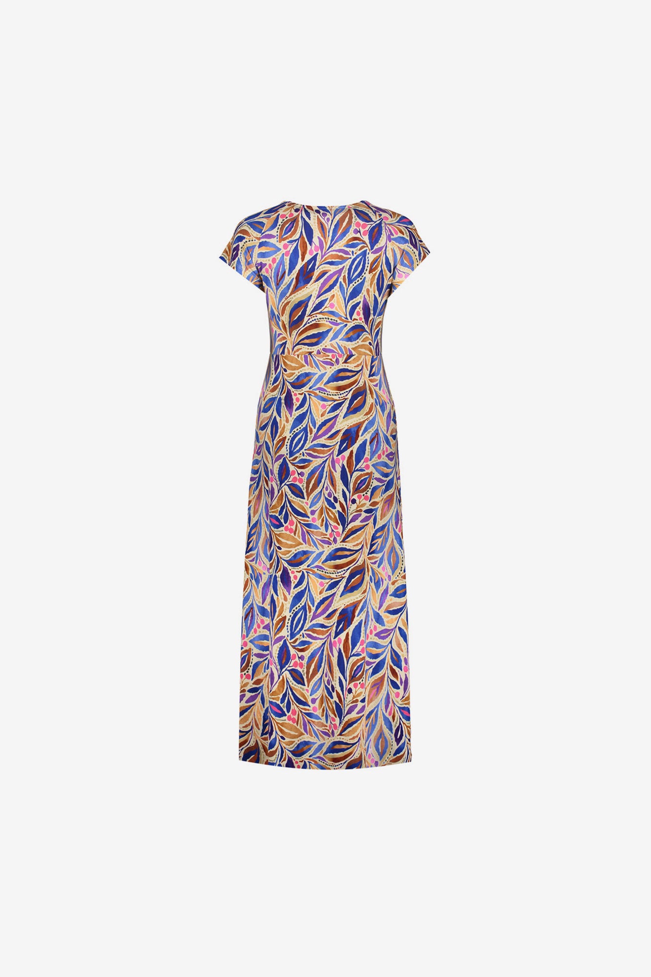 Geisha Kleid mit Print und angeschnittenen Ärmeln