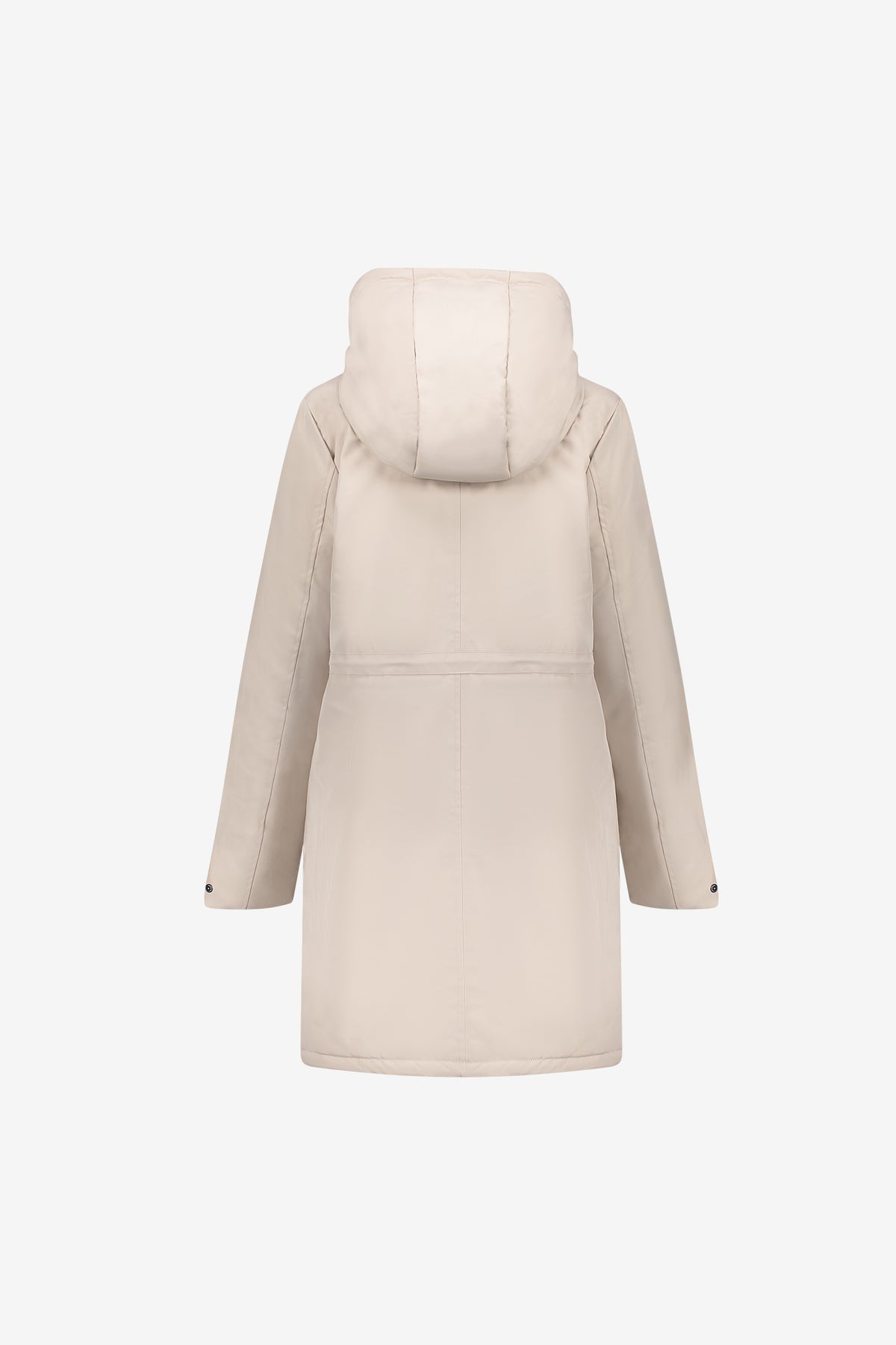 Geisha lange Steppjacke mit Teddyfutter